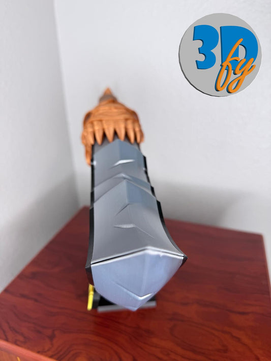 Chaos Blade Deck Box – God of War MTG Commander Storage | 100+ Double-Sleeved Cards + Dice Compartment | Kratos-Inspired