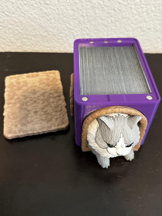 Purr-fect Cat Hideout Deck Box – MTG Commander Vault | Cozy Feline Storage