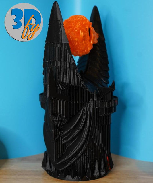 Barad-dûr Deck Box – MTG Commander Storage | Sauron’s Tower from Mordor (Large Print)