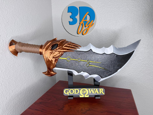 Chaos Blade Deck Box – God of War MTG Commander Storage | 100+ Double-Sleeved Cards + Dice Compartment | Kratos-Inspired